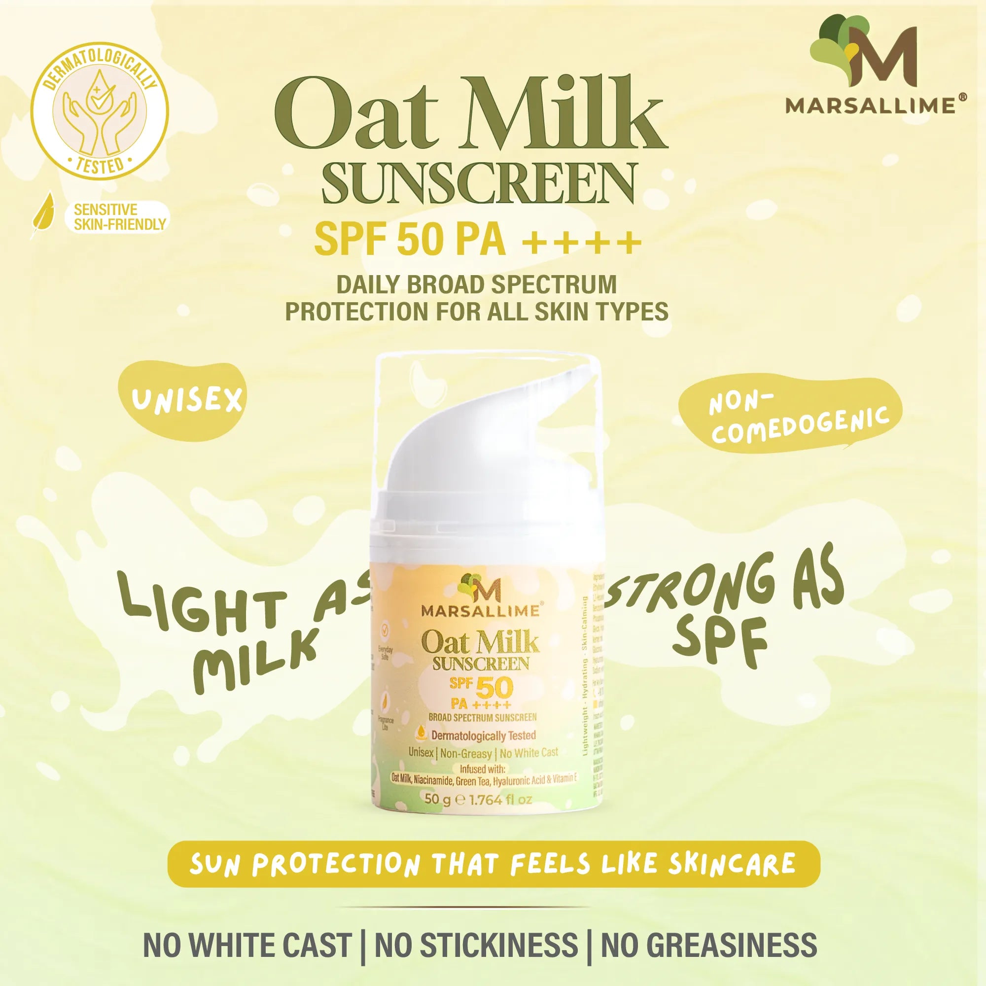 Oat Milk Sunscreen SPF 50, PA++++