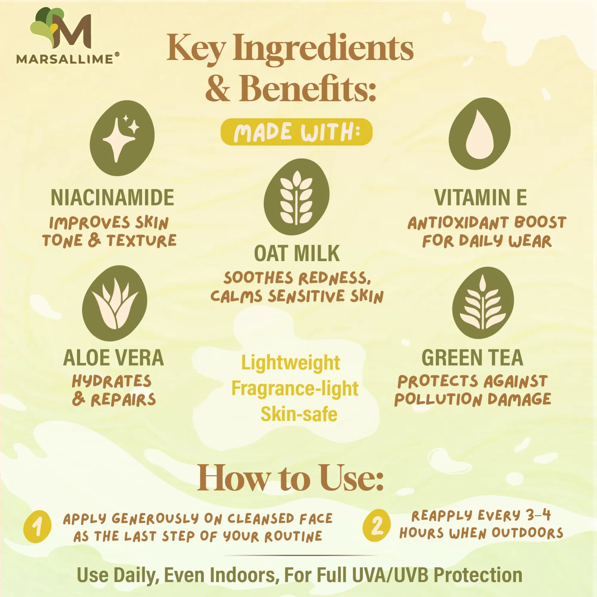 Oat Milk Sunscreen SPF 50, PA++++