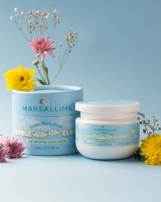 Marsallime blue body cream jars Cuddle Clouds Body Creme Moisturizer