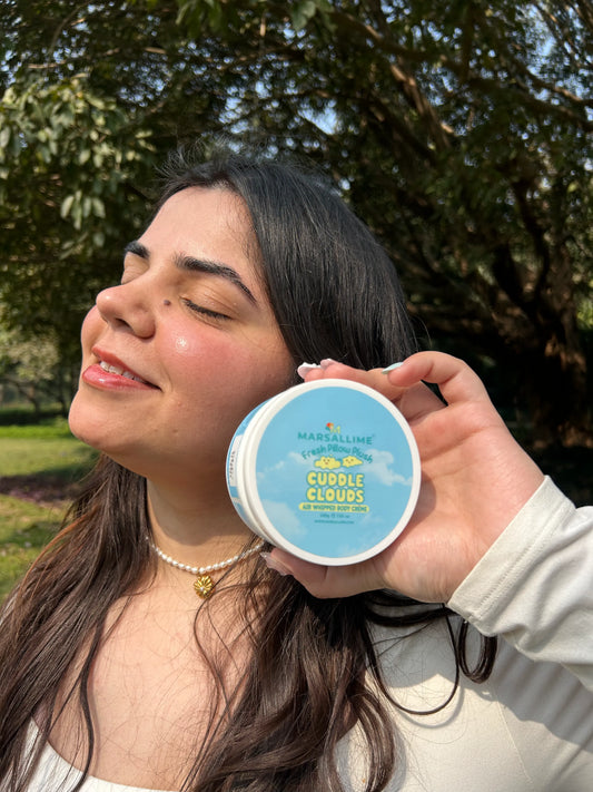 Marsallime Fresh Pillow Plush Cuddle Clouds Body Crème moisturizer | marsallime's founder 