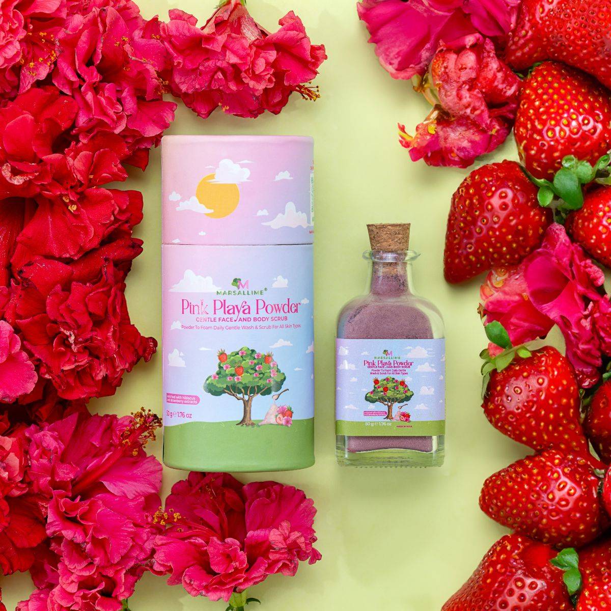 Pink Playa Powder- Face and Body Scrub